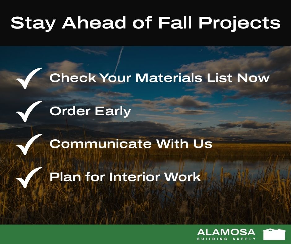 Stay Ahead of Fall Projects checklist graphic