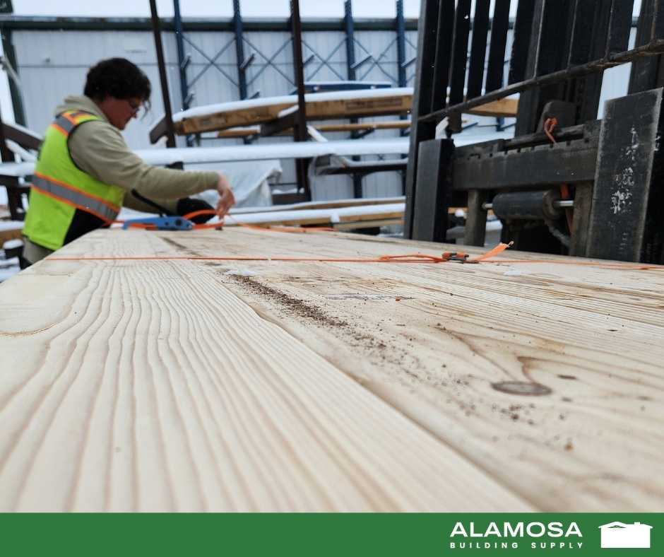 Alamosa Building Supply employees helping contractors get their supplies on time