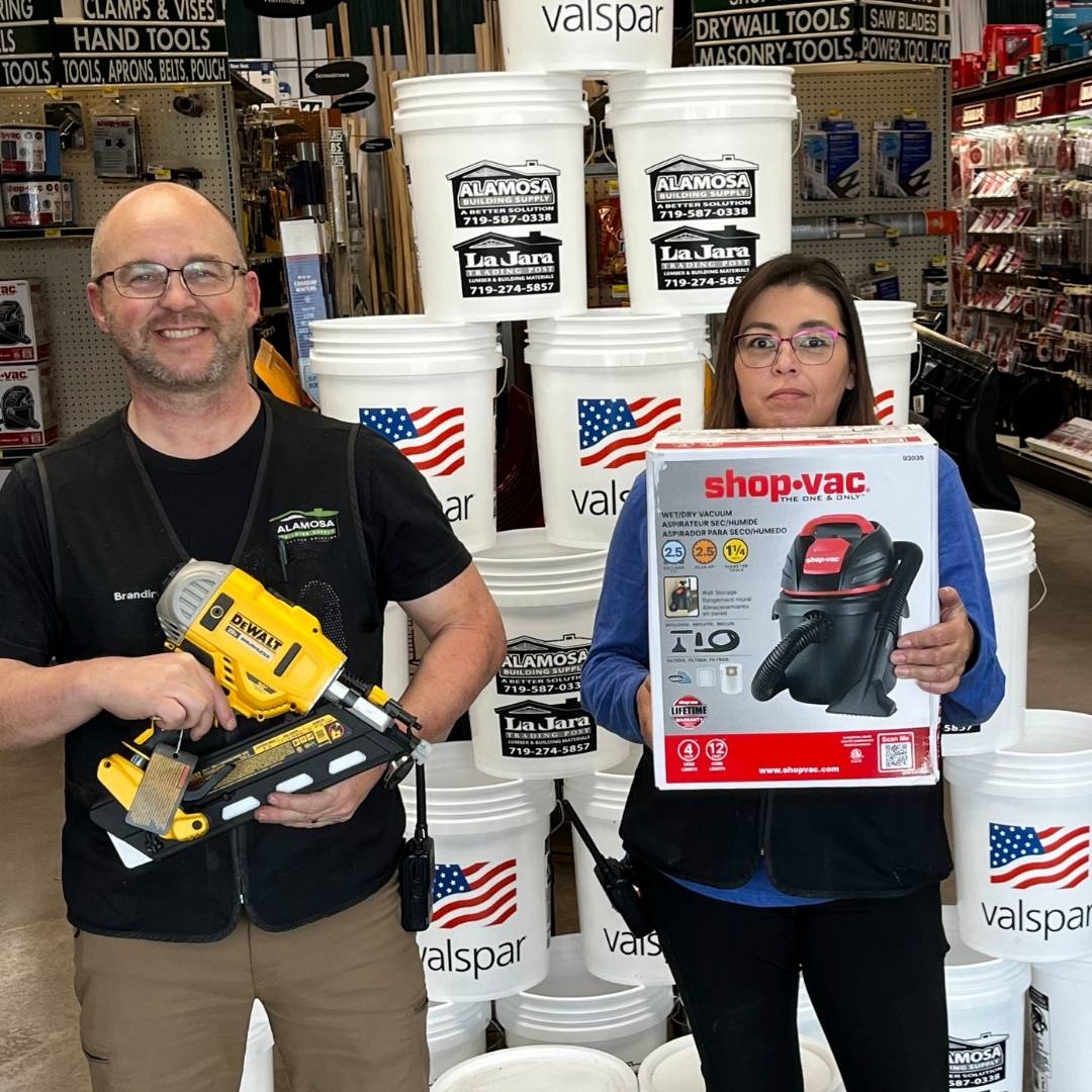 team members holding their tool picks